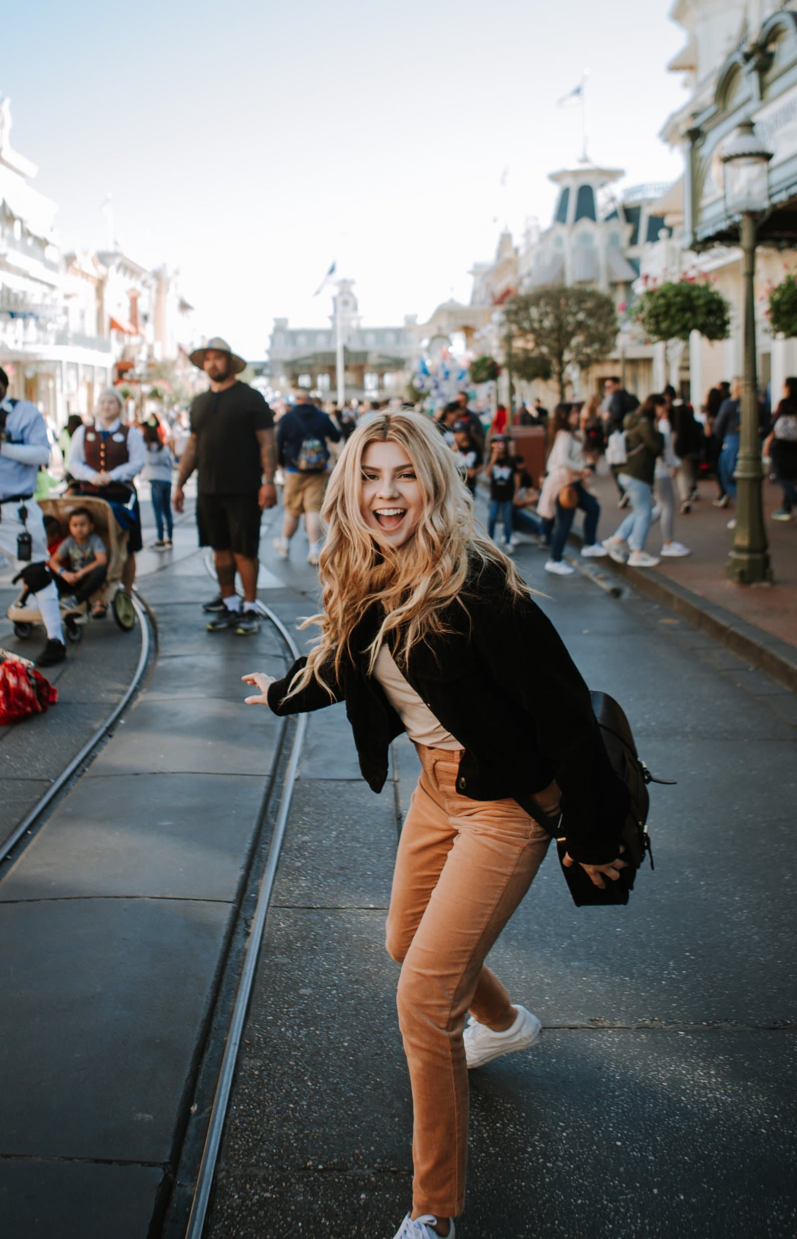 woman on Main Street USA, Disney World