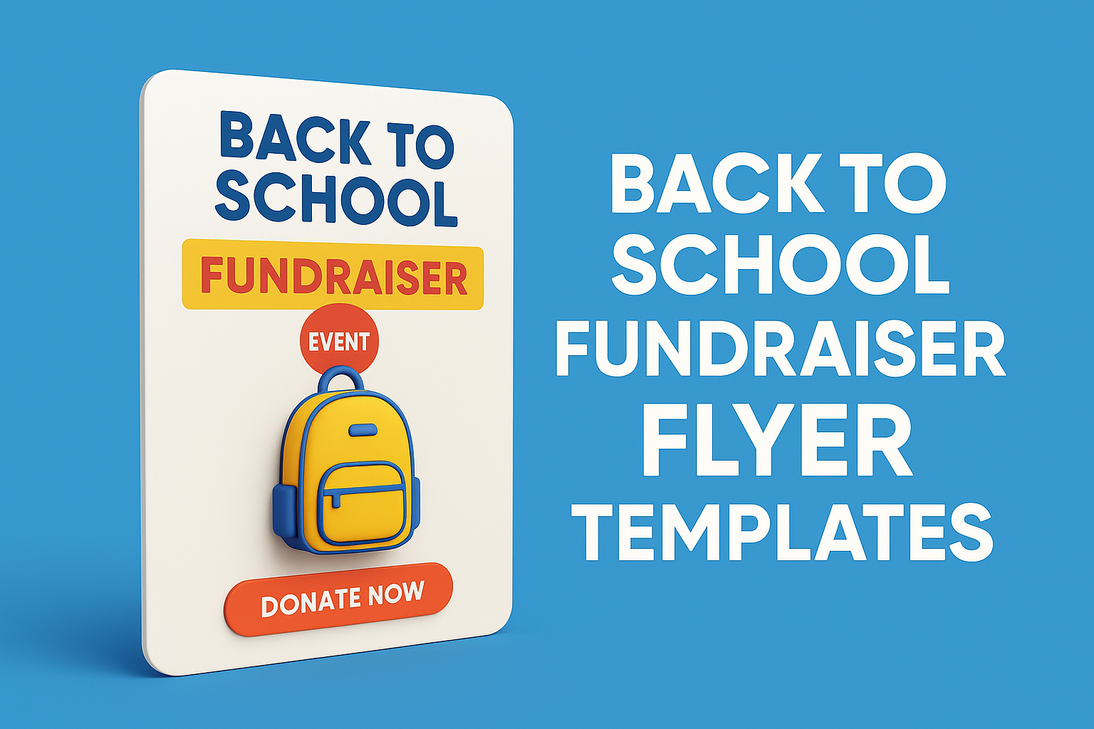 Back to School Fundraiser Flyer Templates (Free & Customizable)