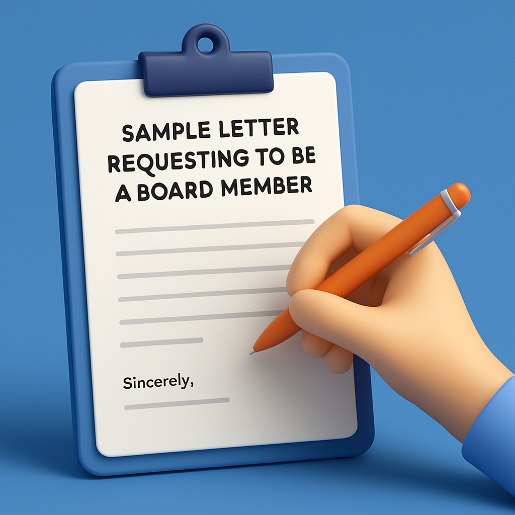 Sample Letter Requesting to Be a Board Member (Free Template)