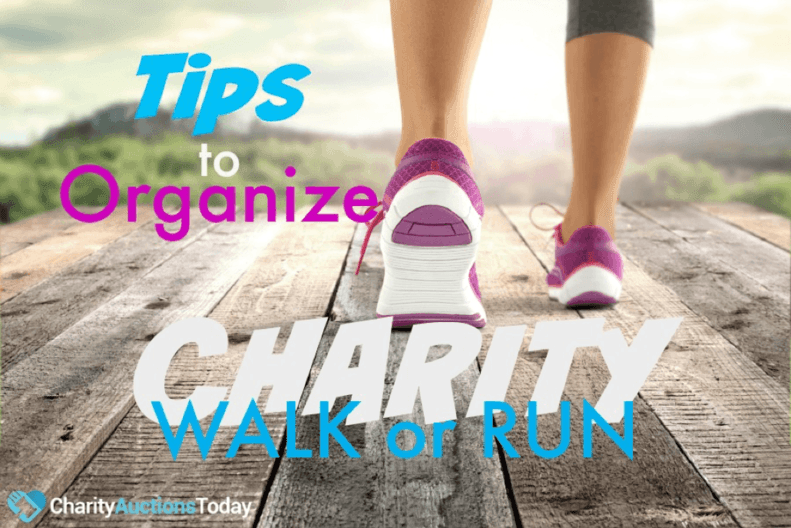 organize charity walk or run