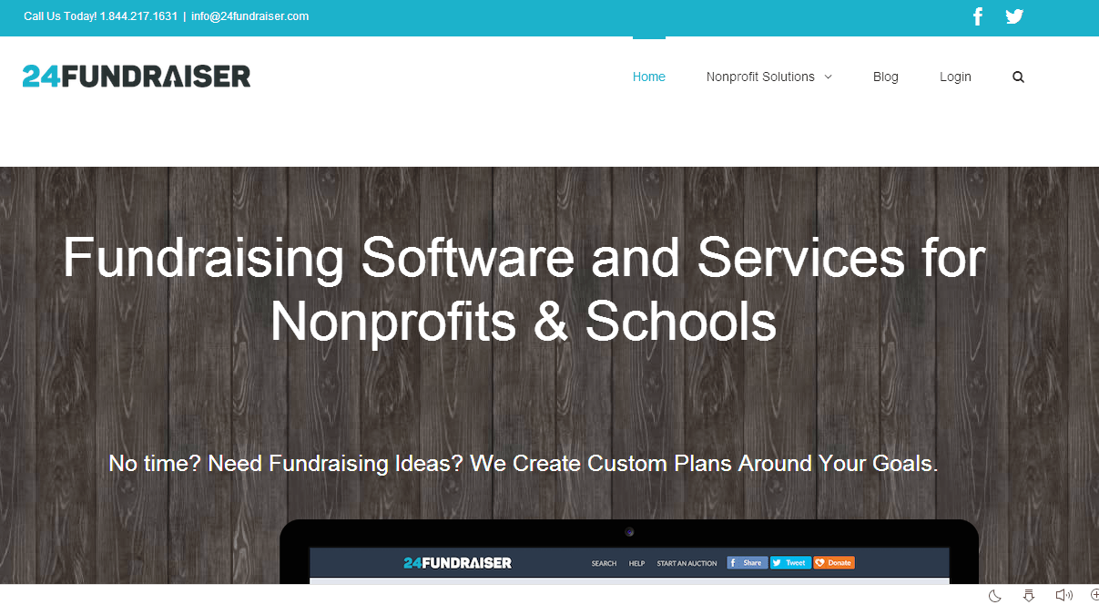 24fundraiser Homepage