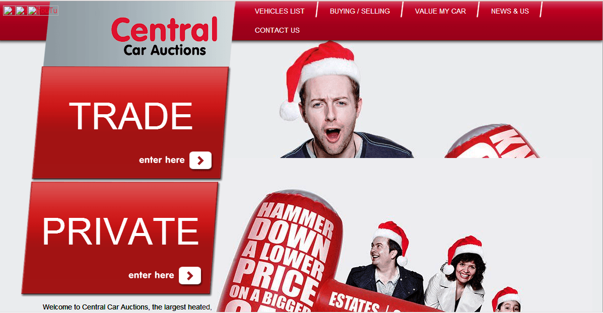 Best Online Auction Sites 40 Central Car Auctions Homepage