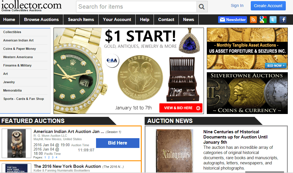 Best Online Auction Sites 75 Online-auctions-iCollector-auction-website
