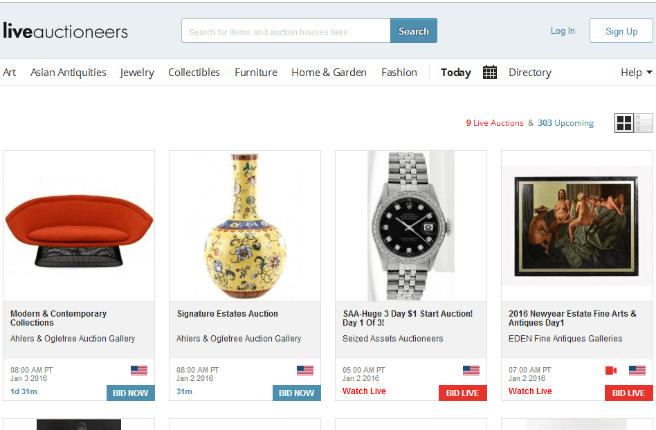 Asian on line auction sites