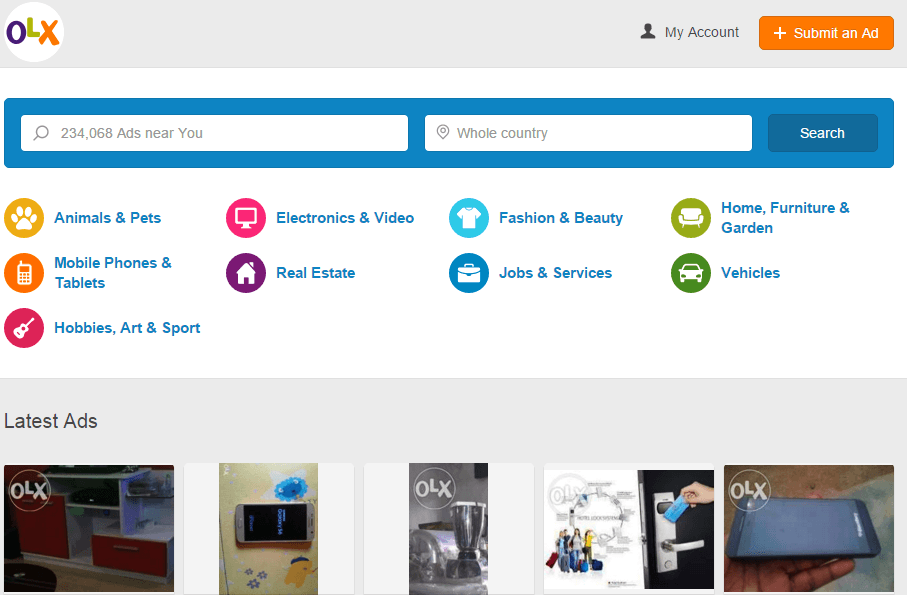Best Online Auction Sites 52 OLX Homepage