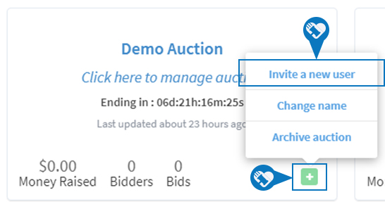 Can I have multiple users on my Charity Auctions account 02