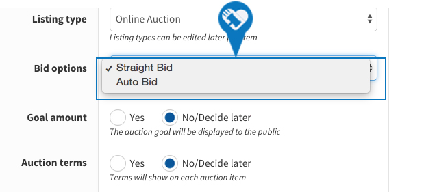 Change or update my bidding options4