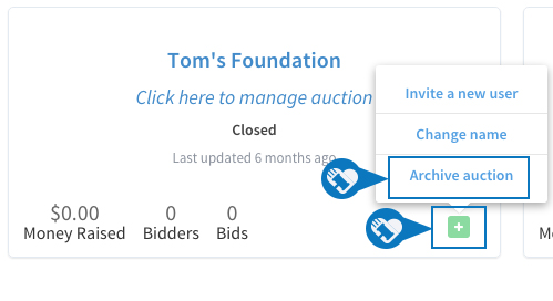 Delete an Auction 1 Delete an auction 1