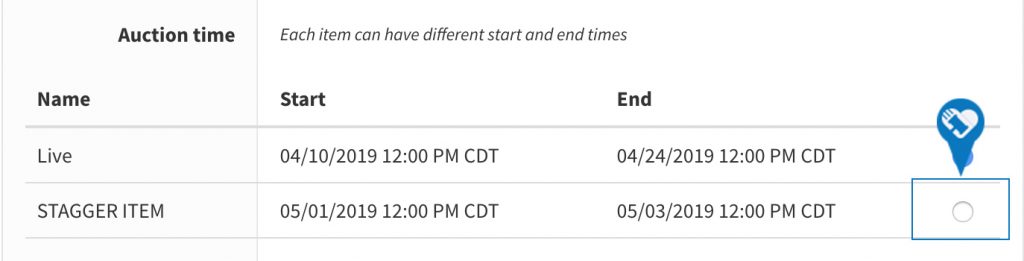 Stagger Items by Creating Different Start and End Times6