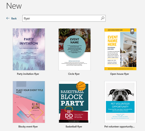 microsoft word flyer template search results