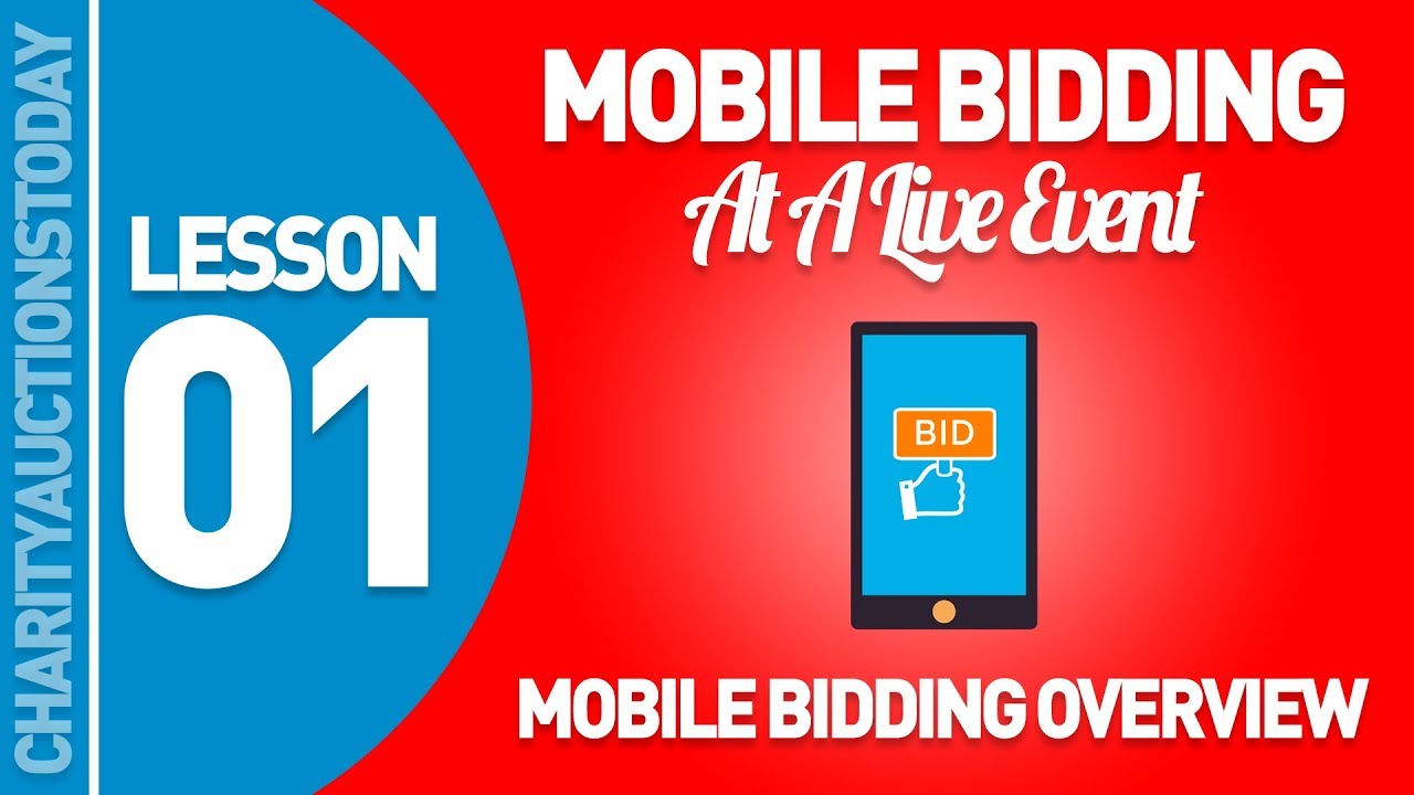 Mobile Bidding At A Live Event Lesson 1