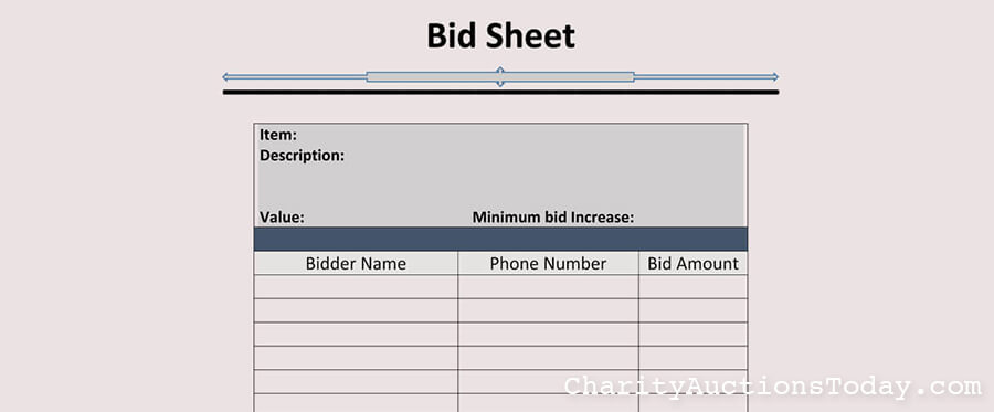 How to Run a Great Silent Auction Fundraiser 8 online-auctions-bid-sheet
