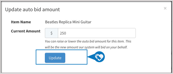 Update Or Remove My Auto Bid | Auctions Today