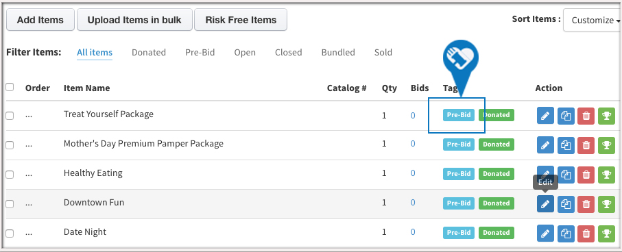 Activate Pre Bidding and Generate Bid andor Display Sheets4