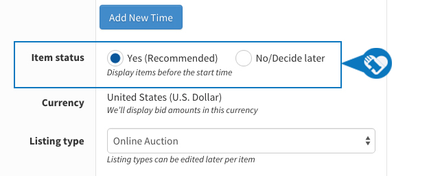 Hide Items from View until Auction is Live4