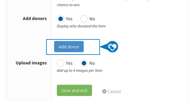 How do I add Donor Information to an itemd5