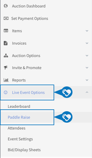 Setting up the Paddle Raise Feature