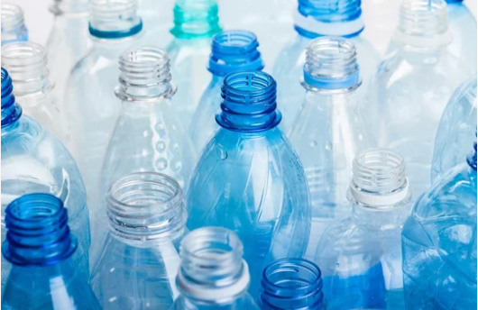 many plastic bottles ready for recycling