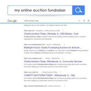 why your auction URL appears in seaches