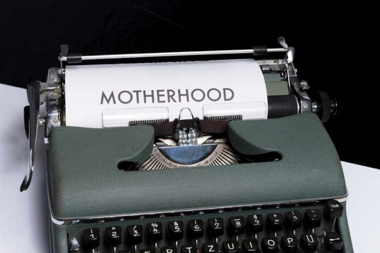motherhood typewriter
