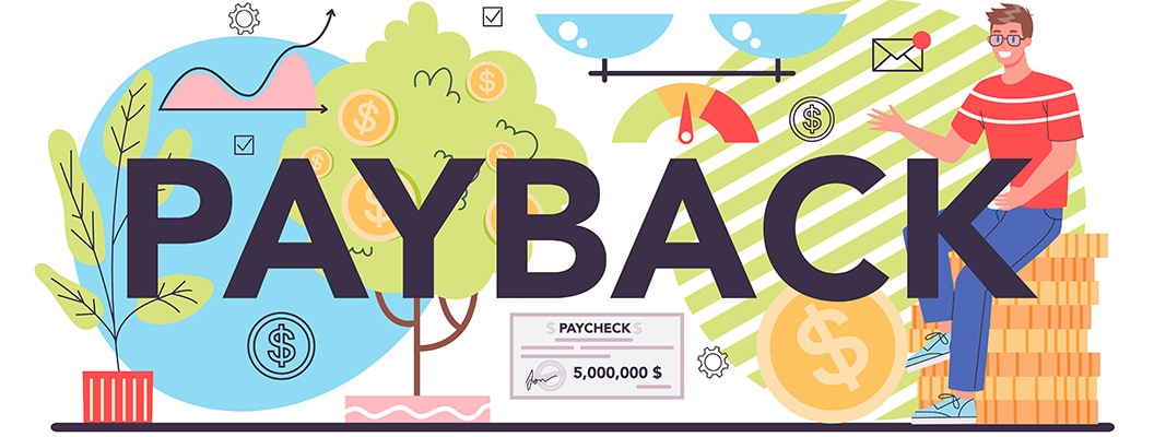 payback typographic header