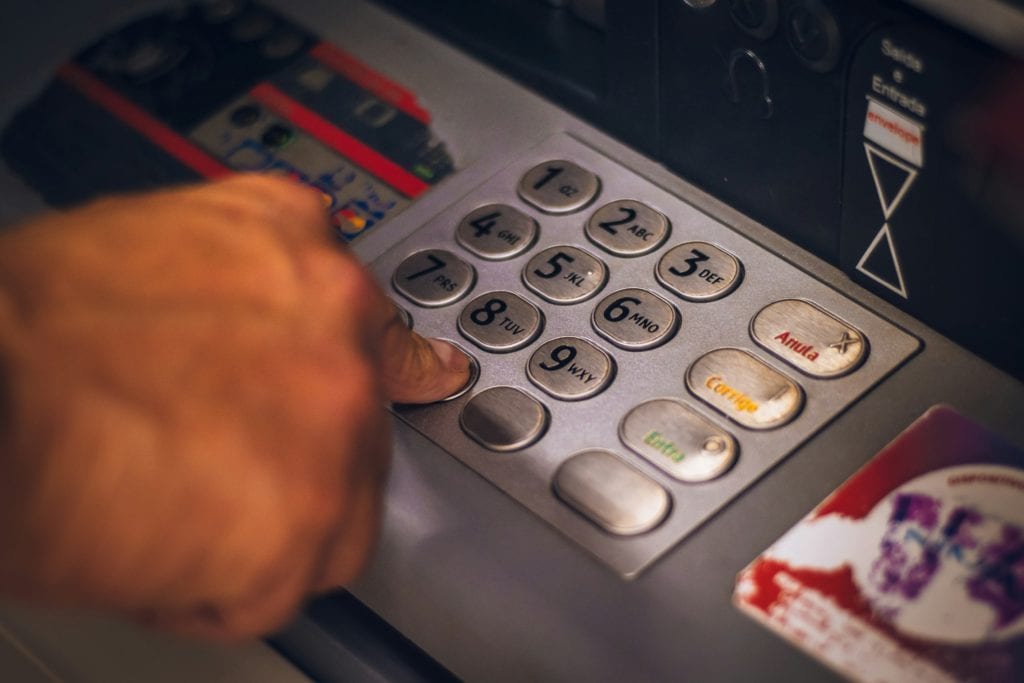 ATM buttons