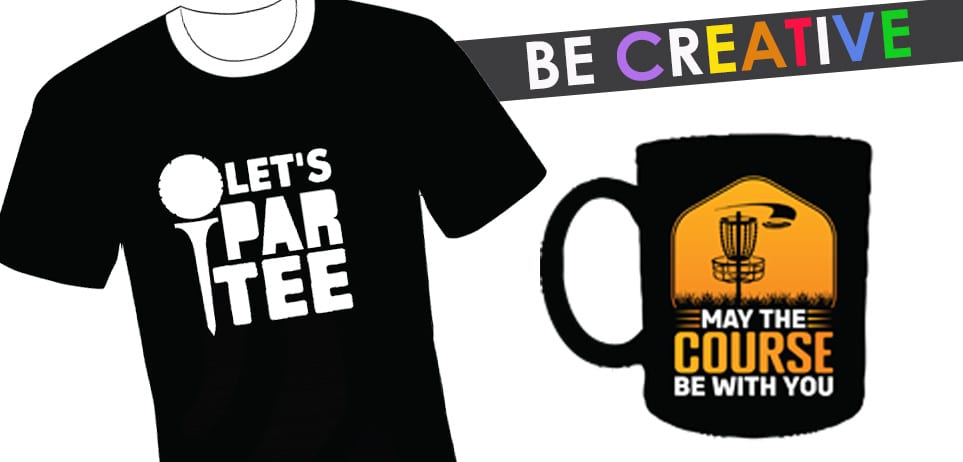 BLACK T SHIRT THAT READS LETS PARTEE & black coffee mug that reads may the course eb with you