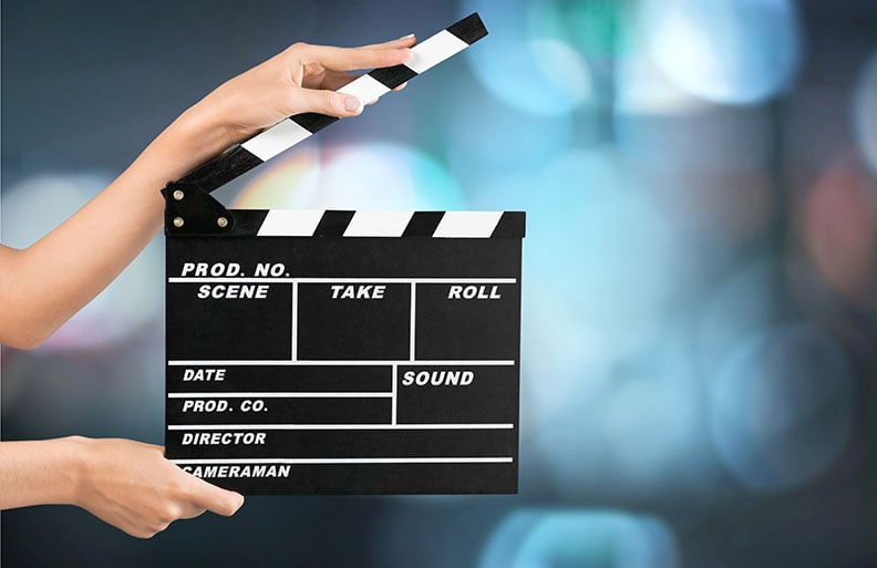 scene clap board