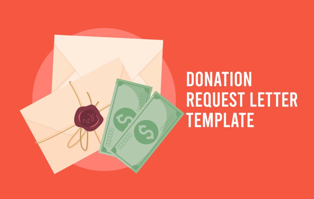 donation request letter template icon