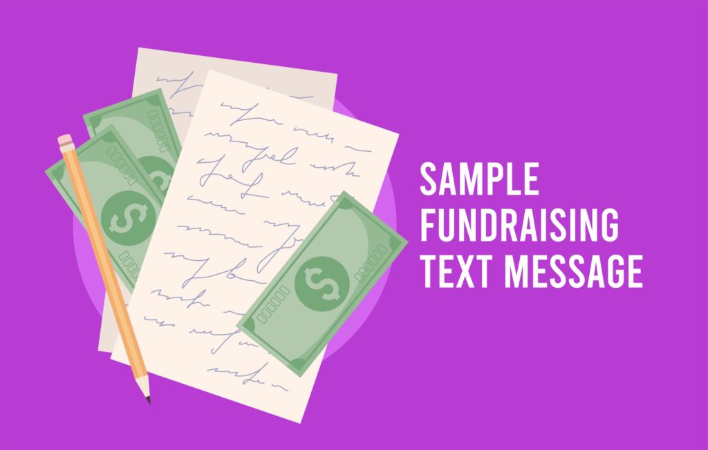 sample fundraising text message icon