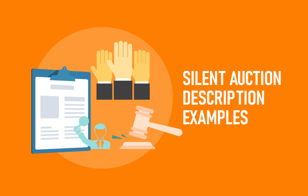 silent auction description examples graphic