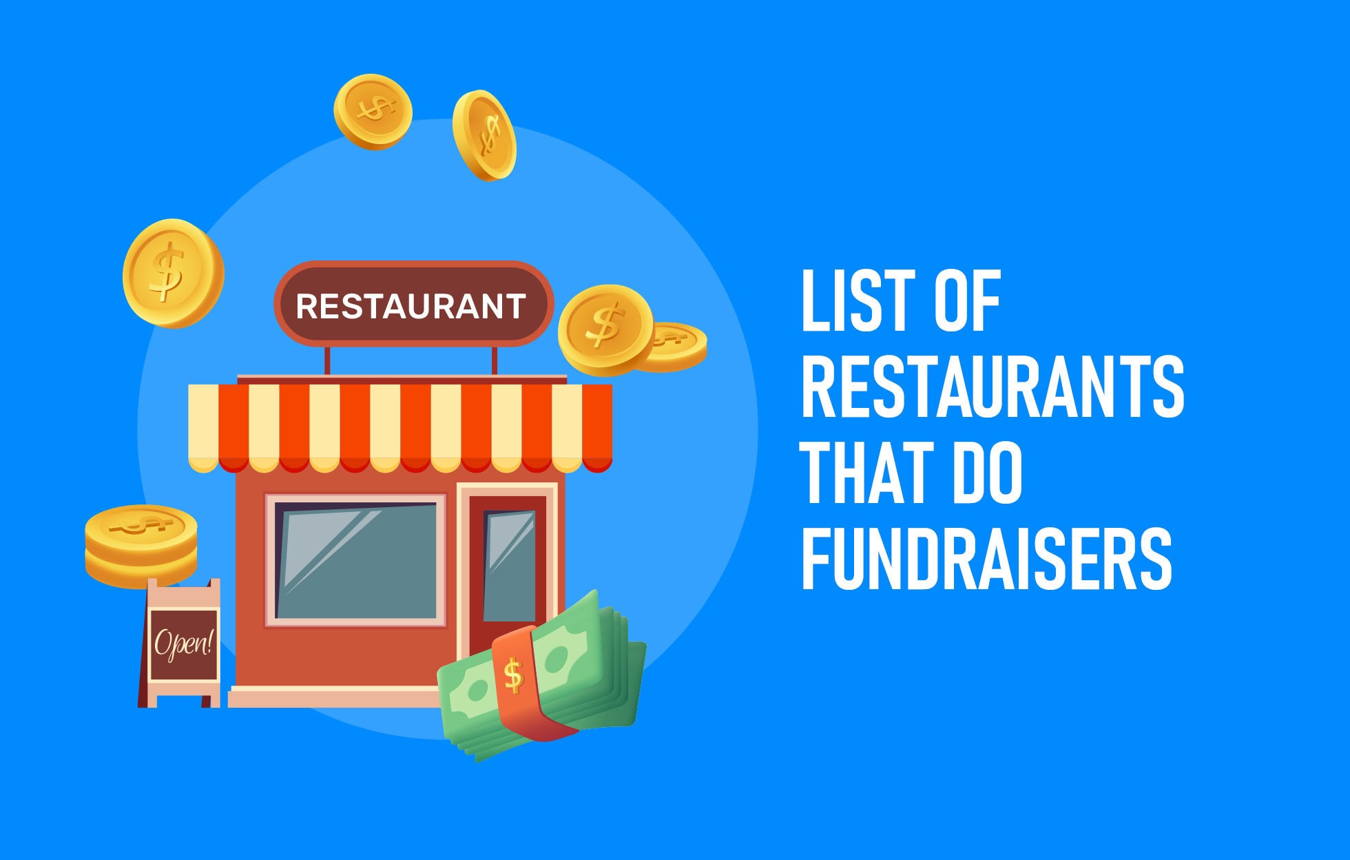 List of restaurants that do fundraisers