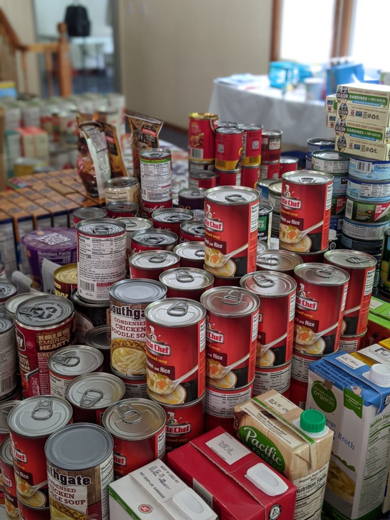 food drive canned goods and nonperishables