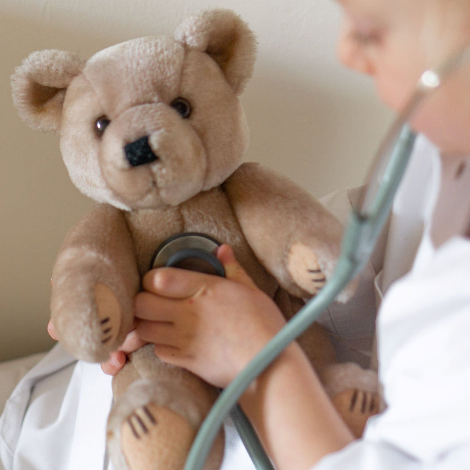 teddy bear with stethoscope