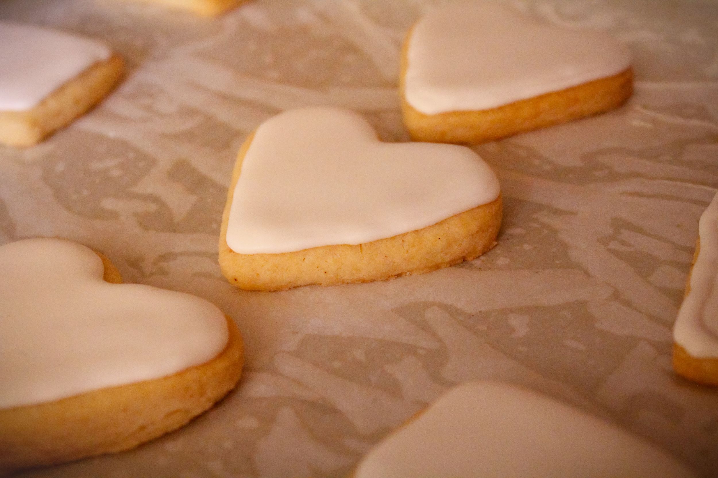 heart-shaped cookies