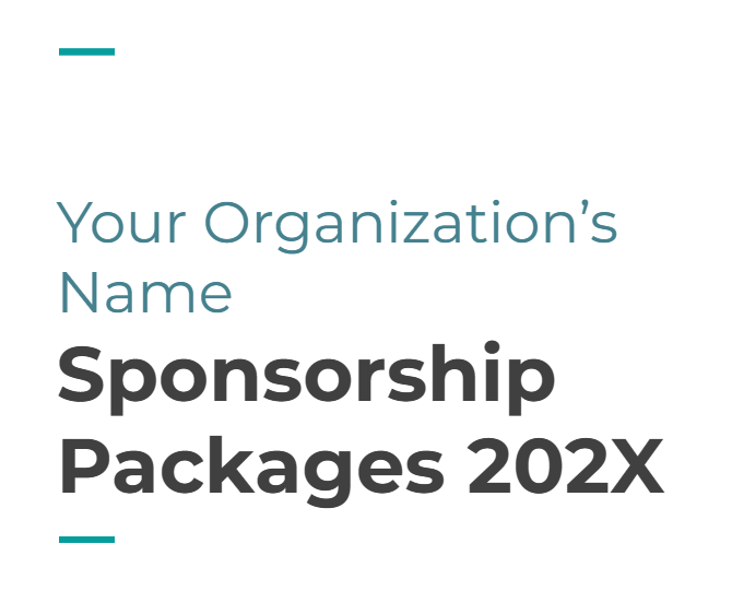 sponsorship package template screen shot