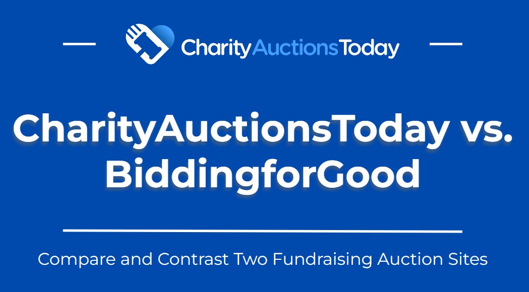 CharityAuctionsToday vs. BiddingforGood title card