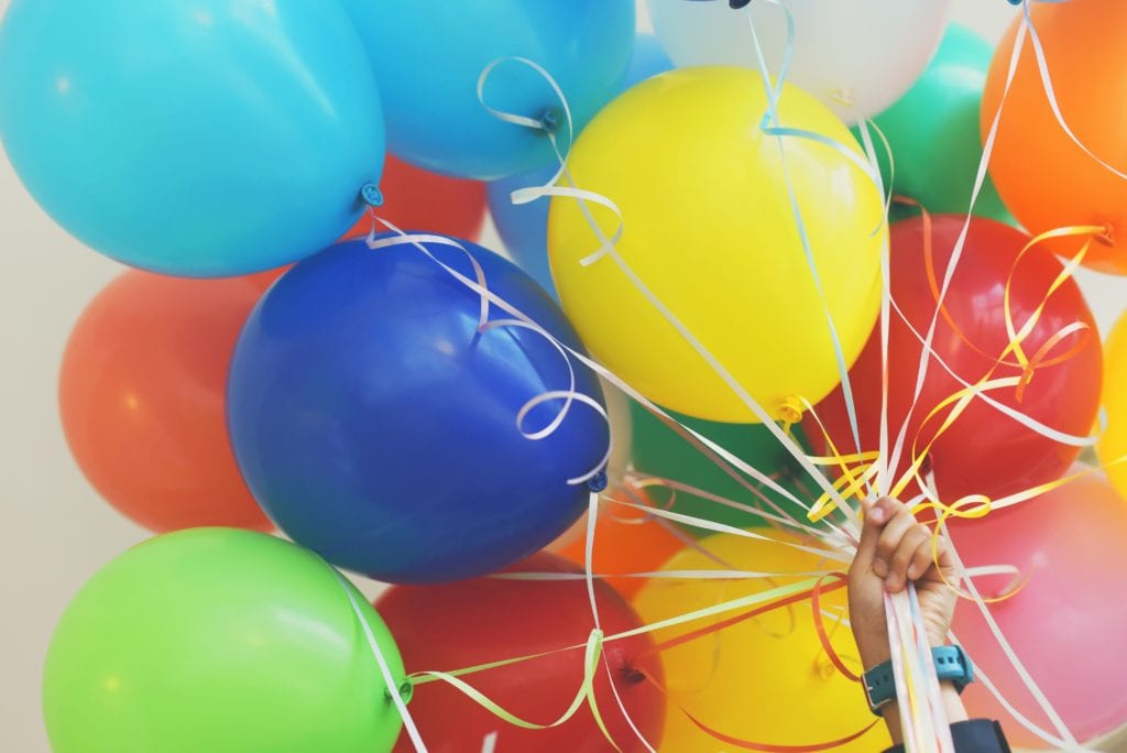 birthday balloons
