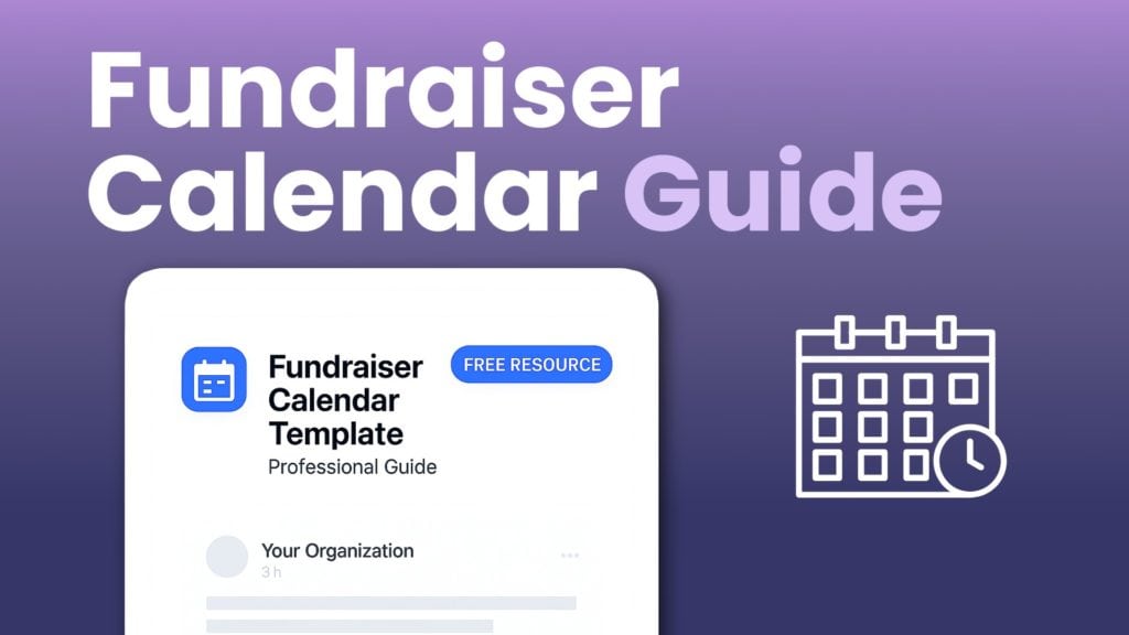 Fundraiser Calendar Template