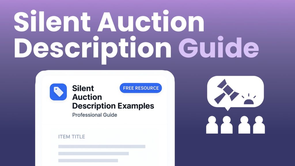 Silent auction